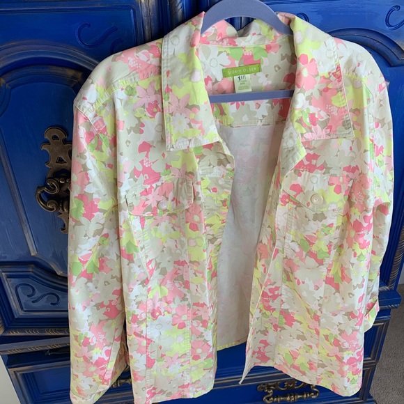 Sigrid Olsen Jackets & Blazers - Sigrid Olsen Jacket 24W Plus Floral Print L/S